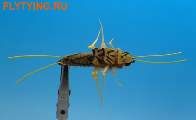 14005 Мушка нимфа веснянки Realistic Stone Golden