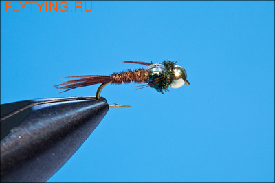 14116 Мушка нимфа Bead Head Pheasant Tail Neon(Bead Head Pheasant Tail FB)