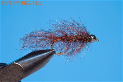 14118 Мушка нимфа Bead Head Simi Leech Blood Leech