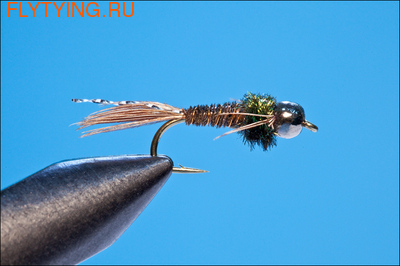 14152 Мушка нимфа Tungsten-Bead Flash Pheasant Tail