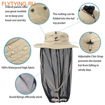 8Fans 70630   Fishing Hat with Mesh (,  2)