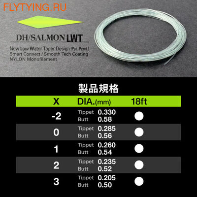 VARIVAS 10645 ����������� �������� Tapered Leader DH/SALMON LWT (����, ��� 2)