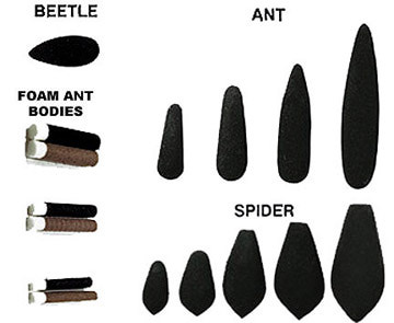 WAPSI 58326 Заготовки для имитаций муравьев Foam Ant Bodies (фото, вид 1)
