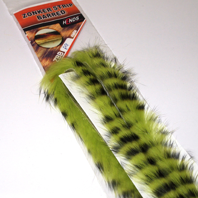 Hends Products 52417   Black Barred Rabbit Fur Zonker (,  2)