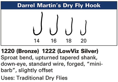 Daiichi 60376   1220 Darrel Martins Dry Fly Hook (,  2)