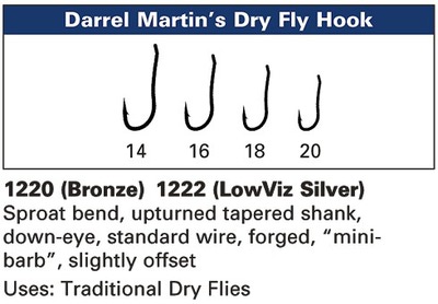 Daiichi 60376   1220 Darrel Martins Dry Fly Hook (,  2)