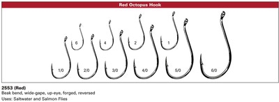 Daiichi 60384   2553 Octopus Intruder Trailer Hook Salmon Red (,  5)