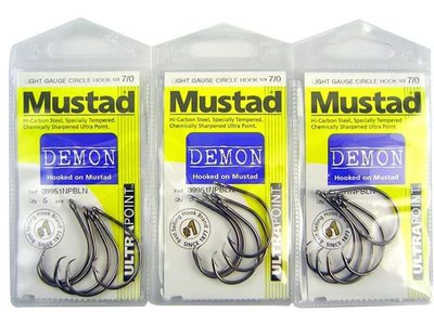 Mustad 60147   39951NPBLN Demon Tuna Circle Hook (,  1)
