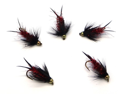 Pacific Fly Group 14447 ����� ����� Bead Prince Nymph Red (����, ��� 1)