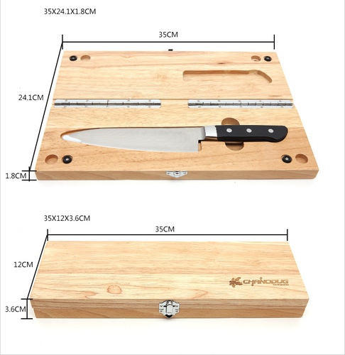 ChanoDug 81426  Oak Knife Box Set (,  4)