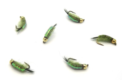 Pacific Fly Group 14453   Bead Scud Olive (,  1)