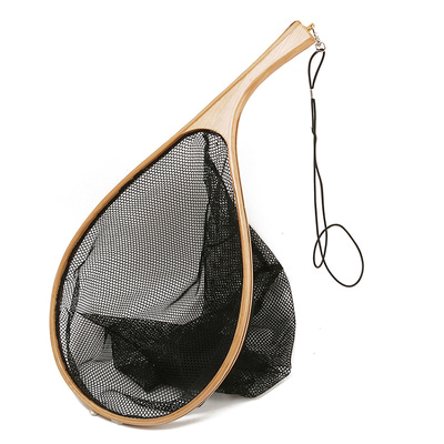 SFT-studio 81116      Wood Handle Curved Fishing Net (,  1)