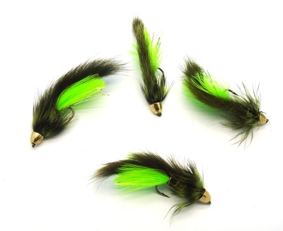 Pacific Fly Group 15368   Cone Head Zonker Olive Chartreuse (,  1)