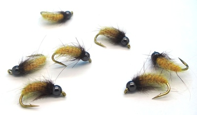 Mikkus & Caddis 14228     BH Fluffy Caddis Larva Dirty Yellowish (,  2)