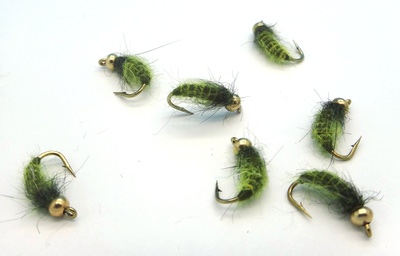 Mikkus & Caddis 14233     BH Fluffy Caddis Larva Dark Olive (,  2)