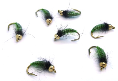 Mikkus & Caddis 14221    GH Caddis Larva Green Olive (,  1)