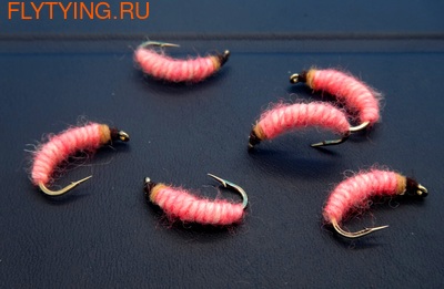 Mikkus & Caddis 14526    - Larva Willow Bark Beetle Pink (, Mikkus & Caddis Larva Willow Bark Beetle Pink)