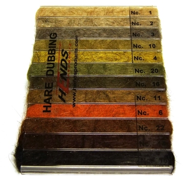 Hends Products 57180 Набор даббинга из меха зайца Hare Dubbing Dispenser 12 colors (фото, вид 1)
