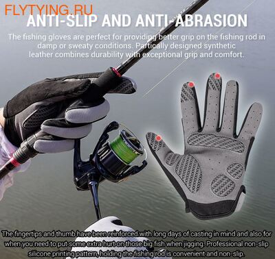 Noeby 70360  Fishing Gloves All Fingers (,  3)
