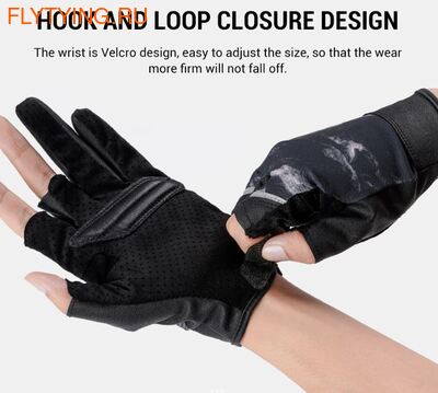 Noeby 70359  Fishing Gloves Three Fingers (,  6)