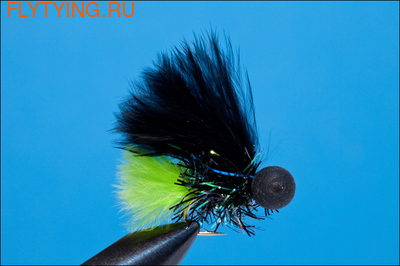 Rusangler 15081   FLOOZY BLACK CHARTREUSE