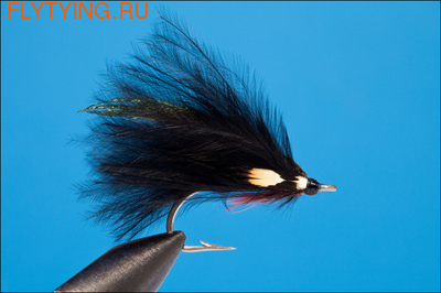 Rusangler 18008   SALTWATER BLACK MARABOU JC