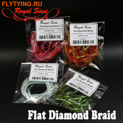 Royal Sissi 52200 Материал для тел мушек Flat Diamond Braid (фото)
