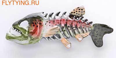 Creative Pewter Designe 93062  PAINTED - RAINBOW TROUT SKELETON FISH