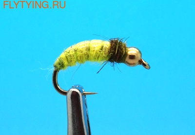 Mikkus & Caddis 14216    GH Caddis Larva Lt. Yellow Olive