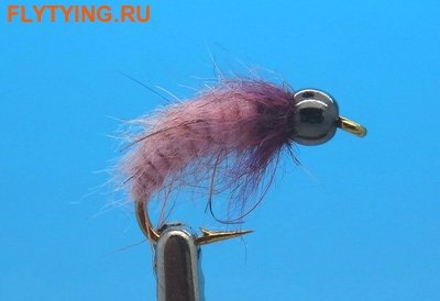 Mikkus & Caddis 14229     BH Fluffy Caddis Larva Pinkish Lavender ()