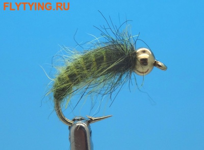 Mikkus & Caddis 14233     BH Fluffy Caddis Larva Dark Olive ()