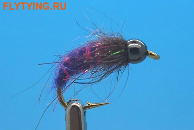 Mikkus & Caddis 14234     BH Fluffy Caddis Larva Purple ()