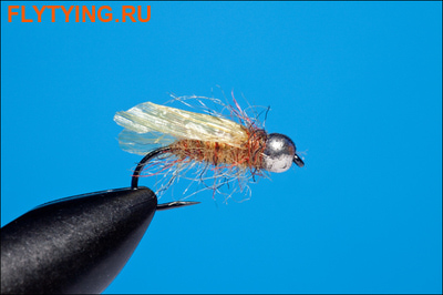 Rusangler 14336   Tungsten Silver Bead RM's Diving Caddis BL