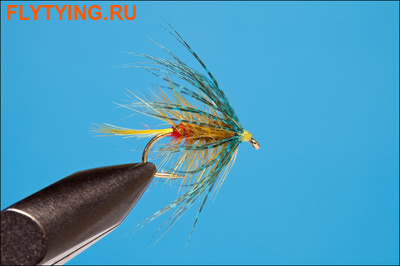 Rusangler 13154   Bumble Golden Olive Hackled Wet