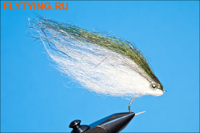 Rusangler 18017   Diamond Hair Streamer Weighted Silver ()
