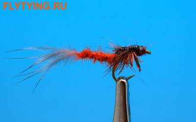 Artflies 14397    Realistic Extended Body Swimming Nymph Red Brown ()