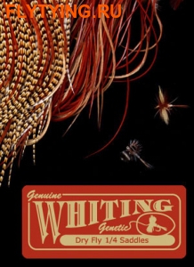 WHITING 53254    1/4 Rooster Dry Fly Saddle SILVER ()