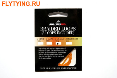 Fulling Mill 10445  - Braided Loops Indicator Orange