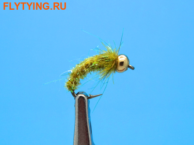 Mikkus & Caddis 14245     GH Microflash Caddis Pupa Olive