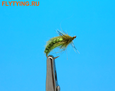 Mikkus & Caddis 14248   Braided Caddis Olive Chartreuse ()