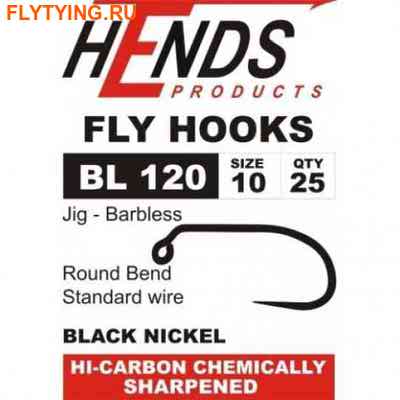Hends Products 60225   HP Jig Barbless Black Nickel BL120 BN ()