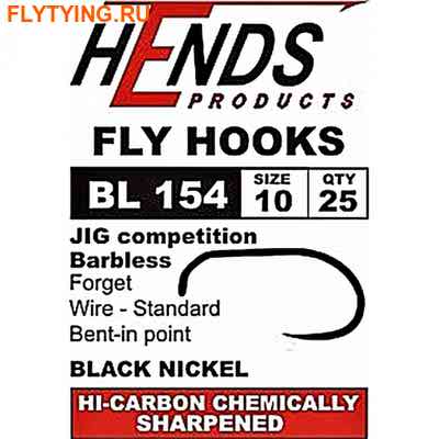 Hends Products 60226   Jig Barbless Competition Black Nickel BL154 BN ()