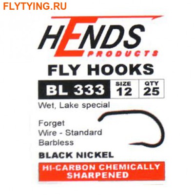 Hends Products 60263   HP Special Lures, Bobies, Wet Barbless Black Nickel BL333 BN ()
