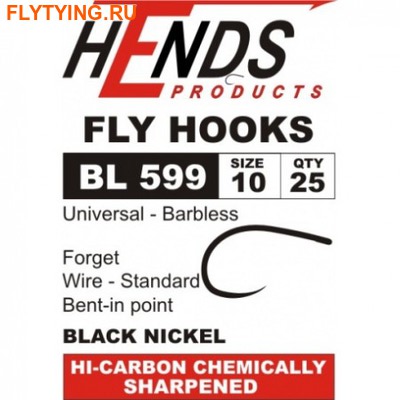 Hends Products 60291   HP Shrimp, Pupa, Lures Barbless Black Nickel BL599 BN ()