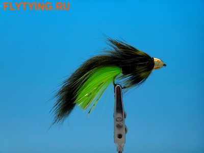 Pacific Fly Group 15368   Cone Head Zonker Olive Chartreuse ()