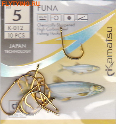 Kamatsu 60480 Крючок одинарный FUNA Gold (фото)