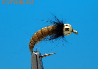 Mikkus & Caddis 14522    GH Caddis Larva Ginger Dk. (, us & Caddis 14522    GH Caddis Larva Ginger Dk.)