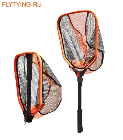 8FANS & Black Paw 81541  Floating Foldable Fishing Net Orange ()