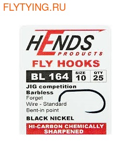 Hends Products 60520   HP JIG Competition Barbless Black Nickel BL164 BN ()
