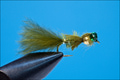 Rusangler 14329   Gold Bead Damsel Marabou Olive